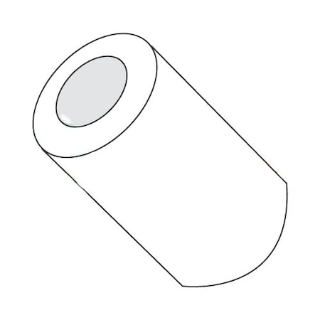 Newport Fasteners Round Spacer, #14 Screw Size, Natural Nylon, 3/4 in Overall Lg, 0.252 in Inside Dia, 1000 PK 724520